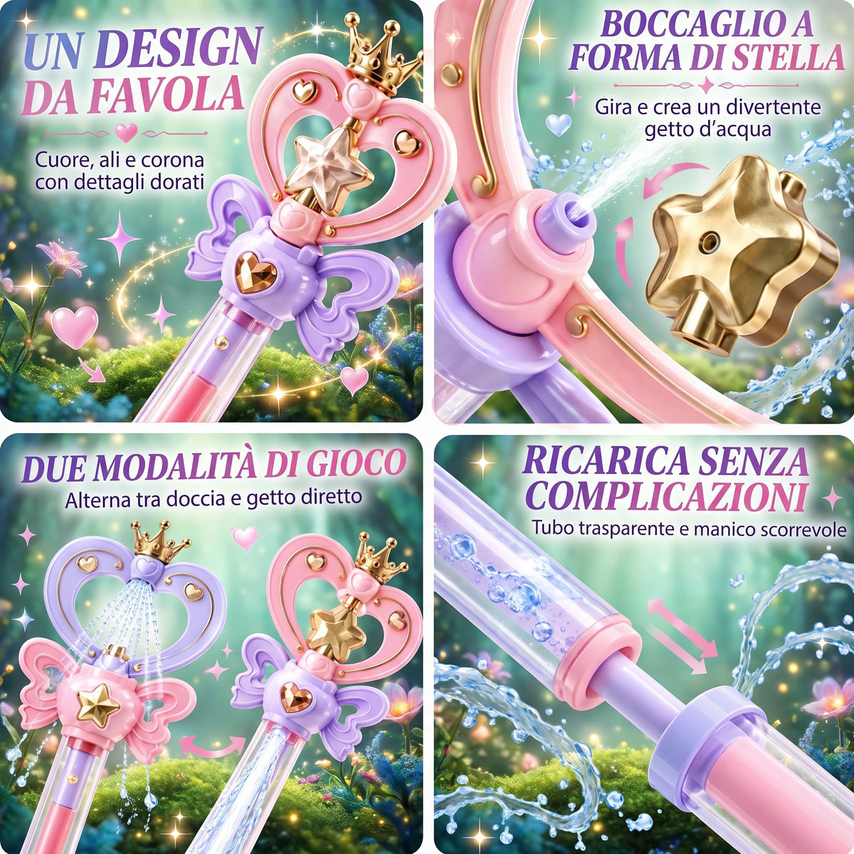 Bacchetta da Fata Lanciacqua a Doppia Modalità